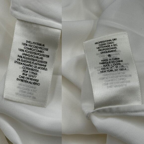 🆕 ALICE + OLIVIA 🧿 NWT Alita Spaghetti Strap Drape Asymmetrical Dress, Sz6 - Picture 13 of 16